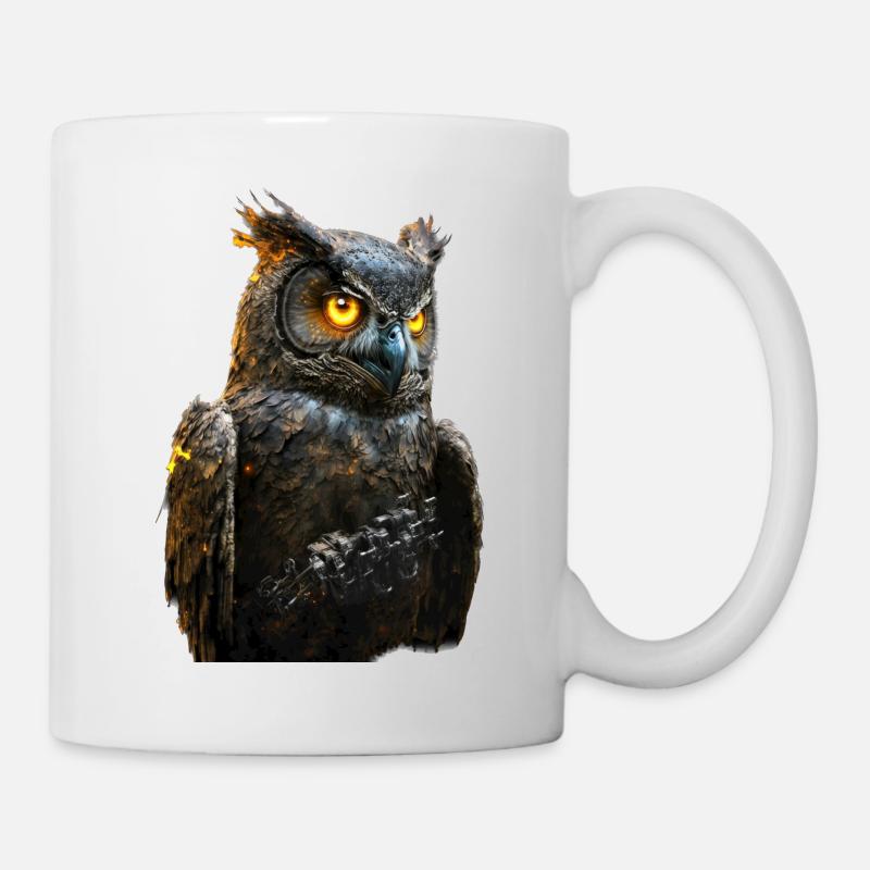 Hibou III - Mug blanc - blanc