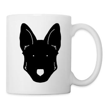 German Shepherd Design - Tasse - Weiß - Rechts