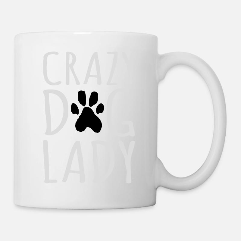 crazy dog lady Zitat - Kop/krus - hvid