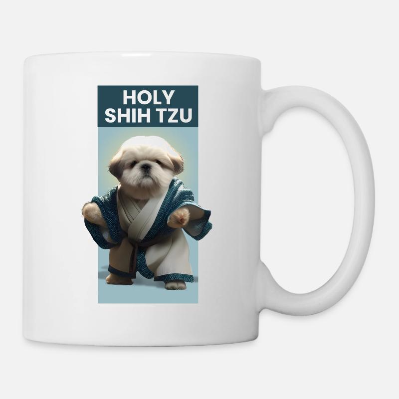 Drôle mignon Shih Tzu - Mug blanc - blanc