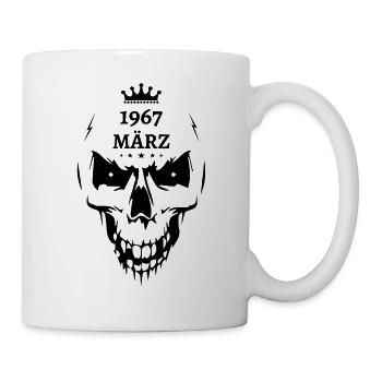 Mars 1967 Crâne - Mug blanc - blanc - Droite