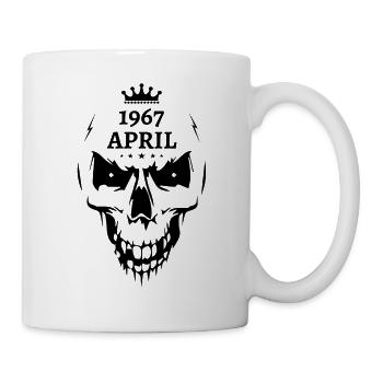 Avril 1967 Crâne - Mug blanc - blanc - Droite