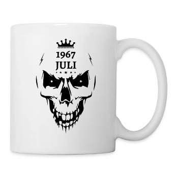 Juillet 1967 Crâne - Mug blanc - blanc - Droite