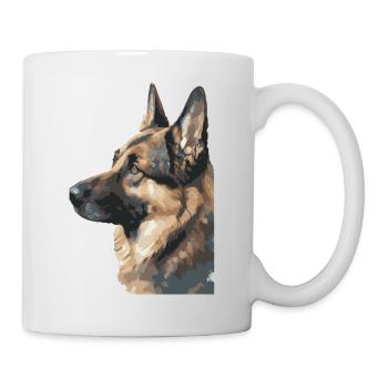 German Shepherd Watercolors - Mug - white - Right