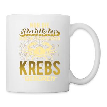 Sternzeichen Krebs Astrologie Geschenk - Tasse - Weiß - Rechts
