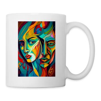Transformation zweier Individuen - Tasse - Weiß - Rechts