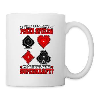 Ich kann Poker spielen pokern Casino Pokerspieler - Tasse - Weiß - Rechts