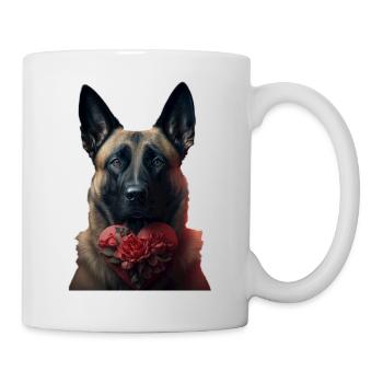 Malinois Valentines Tag - Tasse - Weiß - Rechts