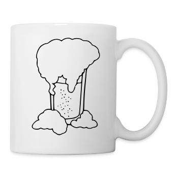Beer Drawing Party Celebrate Black - Mug - white - Right