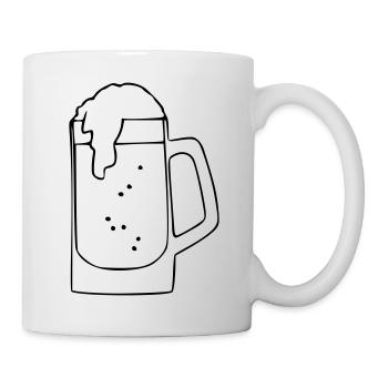Beer Drawing Party Celebrate Black - Mug - white - Right