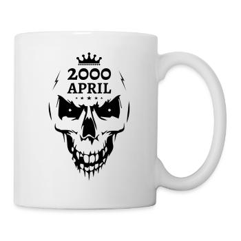Avril 2000 Crâne - Mug blanc - blanc - Droite