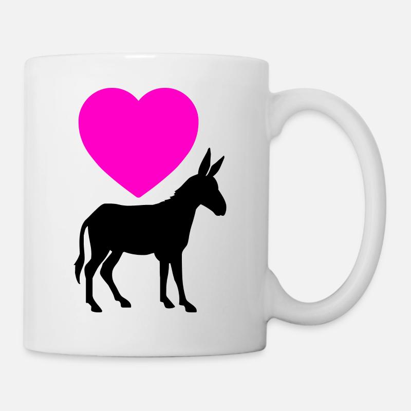 Esel - Tasse - Weiß