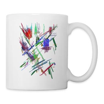 Background / Colors Patch Pattern - Mug - white - Right