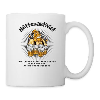 Hüttenaktivist für Hell - Tasse - Weiß - Rechts