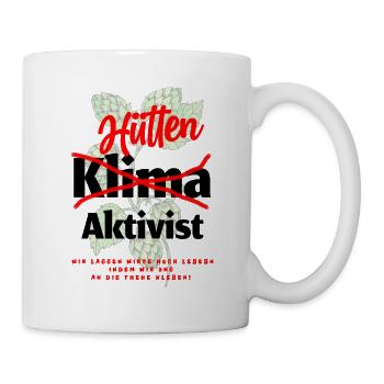 Hütten Klima Aktiviste für Hell - Tasse - Weiß - Rechts