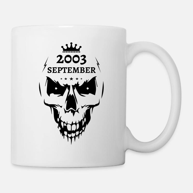 September 2003 Totenkopf - Tasse - Weiß
