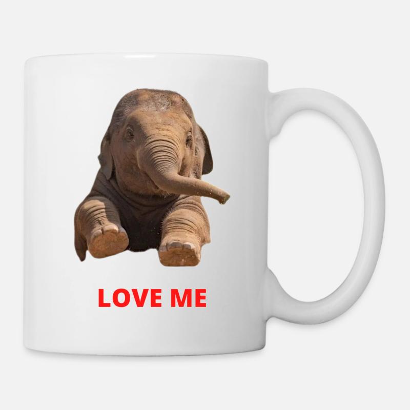 Elefant - Tasse - Weiß