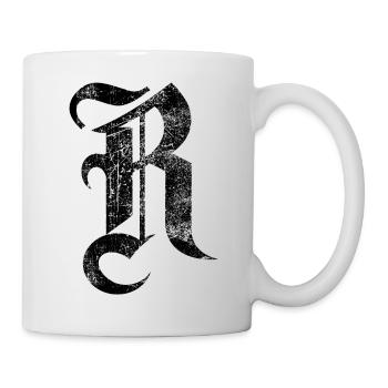 Tshirt alphabet initial R - Mug - white - Right
