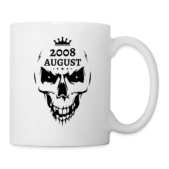 August 2008 Totenkopf - Tasse - Weiß - Rechts