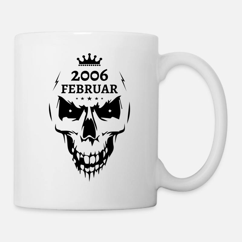 Februar 2006 Totenkopf - Tasse - Weiß