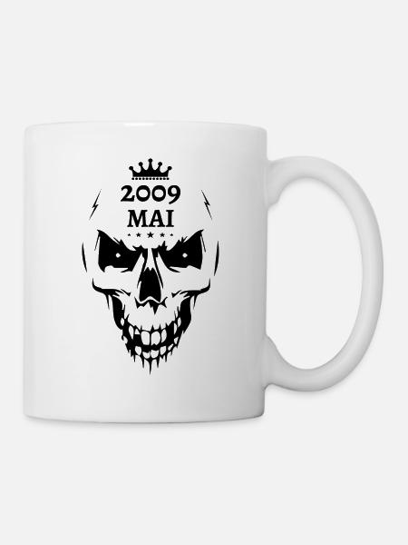 Mai 2009 Totenkopf - Tasse - Weiß