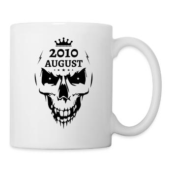 August 2010 Totenkopf - Tasse - Weiß - Rechts