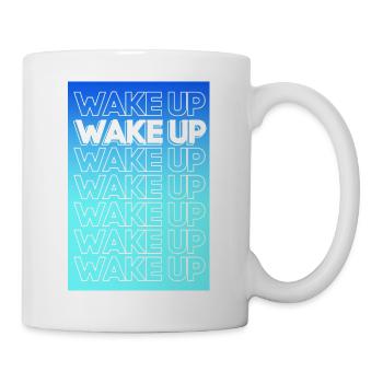 wake up cadeau - Mug blanc - blanc - Droite