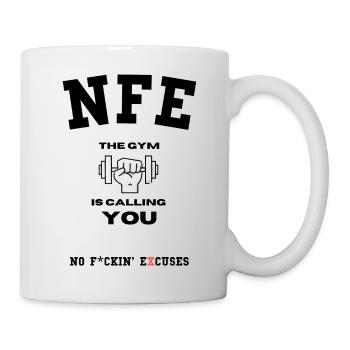 Workout - Bodybuilding, Fitness, Motivation - Mug - white - Right