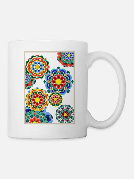 Dancheong 단청 - moderne - Mug blanc - blanc