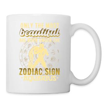 Zodiac sign Aquarius Aquarius Gift - Mug - white - Right