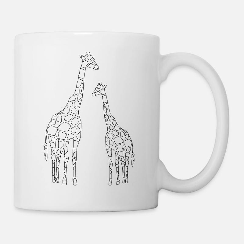 Amour de girafe - Mug blanc - blanc
