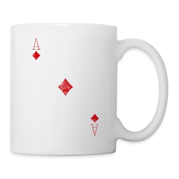 as,playing card,carnival,red card - Mug - white - Right