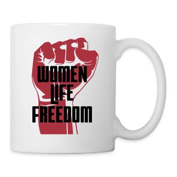 Woman Life Freedom Iran Support - Tasse - Weiß - Rechts