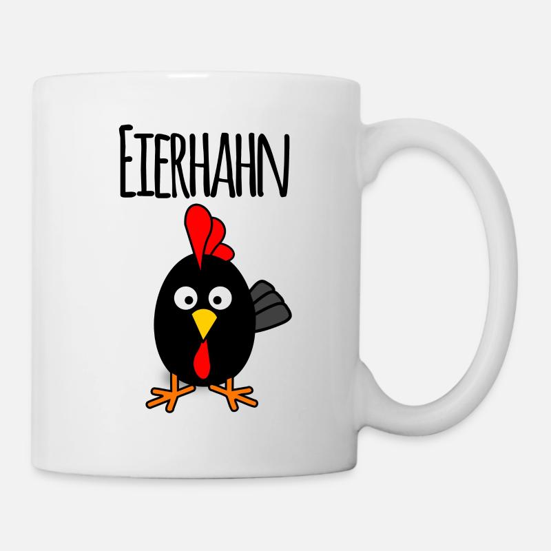 Eierhahn - Tasse - Weiß