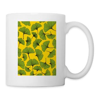 Ginkgo print - Tasse - Weiß - Rechts