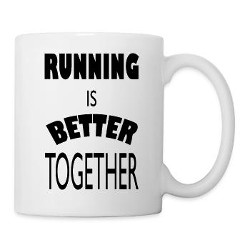 Marathon Triathlon Running Jogging Biking Cycling - Mug - white - Right
