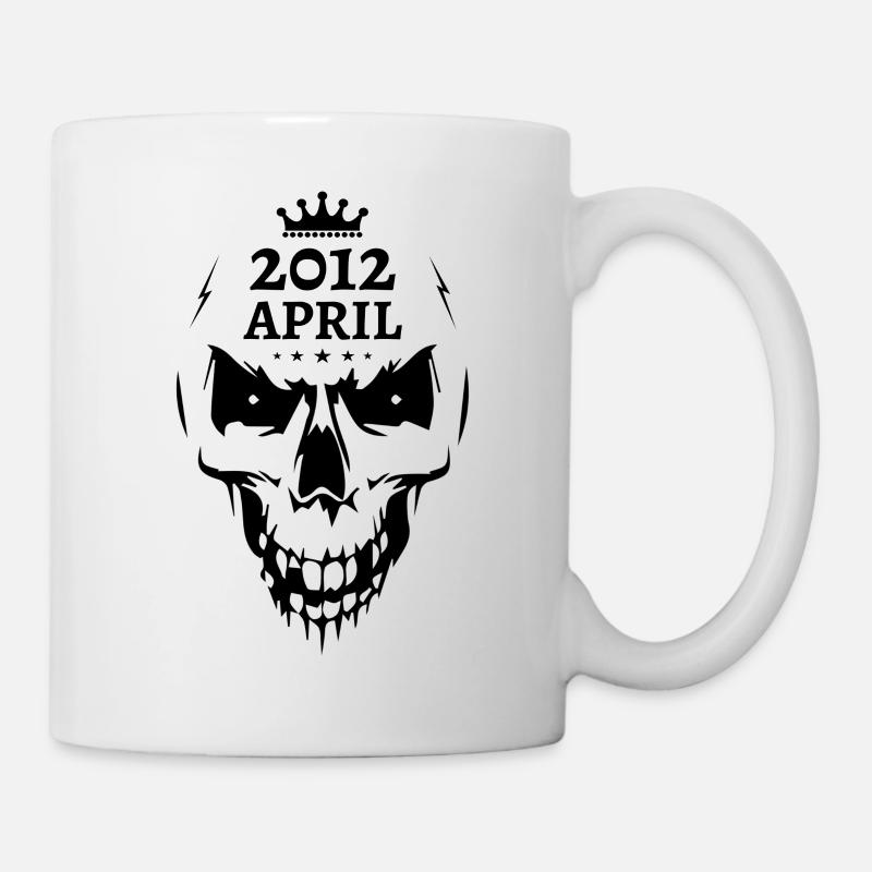 April 2012 Totenkopf - Tasse - Weiß