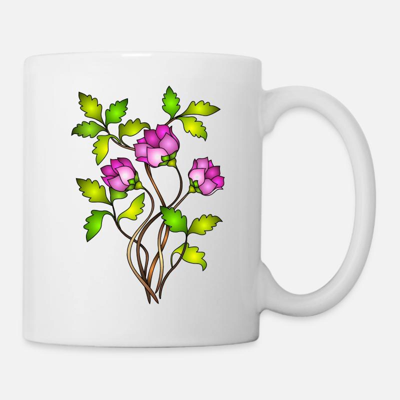 Fleur - Mug blanc - blanc