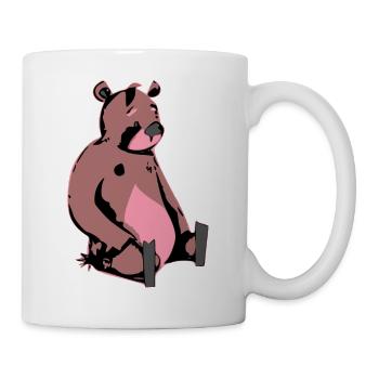 Bogy l'ours triste - Mug blanc - blanc - Droite
