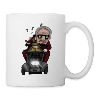 Vieil homme fou - Mug blanc - blanc - Droite