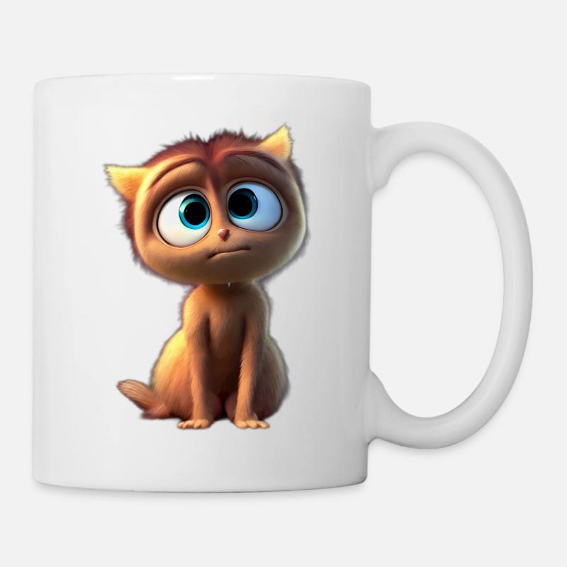 Bella die Hauskatze - Tasse - Weiß