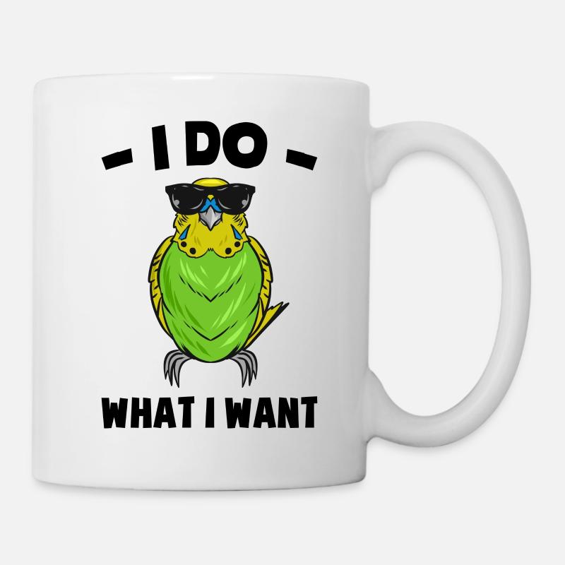 Wellensittich - Tasse - Weiß