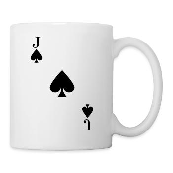 Pik Bube Spielkarte Junge Kostüm Kartenspiel - Tasse - Weiß - Rechts