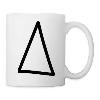 Dreieck - Tasse - Weiß - Rechts