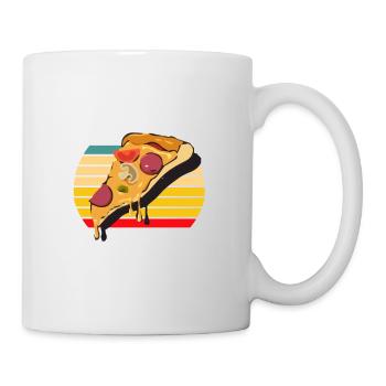 Je suis dans la pizza fitness fitness dans ma bouche - Mug blanc - blanc - Droite