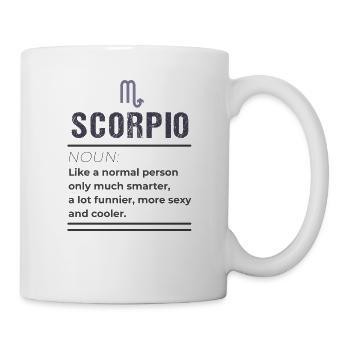 Nom du Scorpion - Comme une personne normale seulement - Mug blanc - blanc - Droite