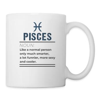 Fische Substantiv - Wie ein normaler Mensch nur - Tasse - Weiß - Rechts