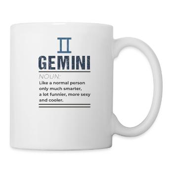 Nom Gémeaux - Comme une personne normale seulement - Mug blanc - blanc - Droite