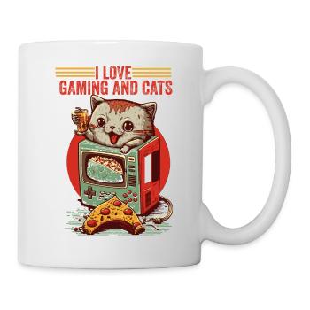 Gift idea game cat - Mug - white - Right