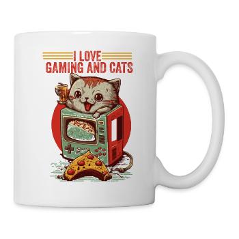 Video Game CAT Lover Funny Gaming - Mug - white - Right
